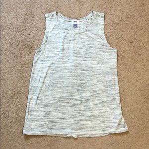 Gray old navy back split tank (M)